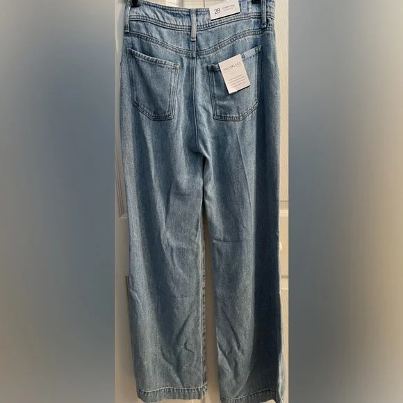 7 For All Mankind Mid Rise Straight Leg Jeans
